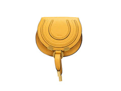 Chloe Nano Marcie Tan Apricot Leather Shoulder Saddle Bag